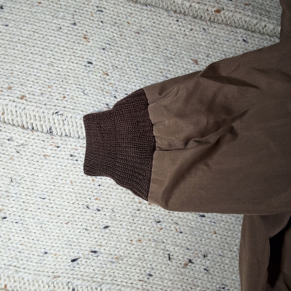 Men's Brown Bomber Jacket - Picture 6 of 11